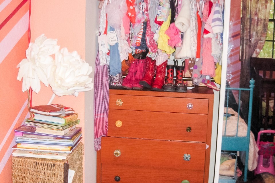 Before: Combining Kids Closets
